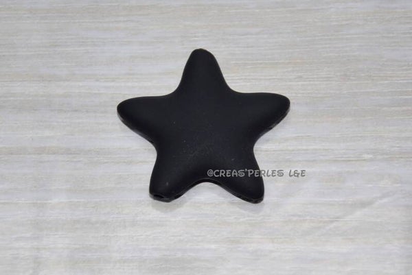 Grande étoile silicone noir
