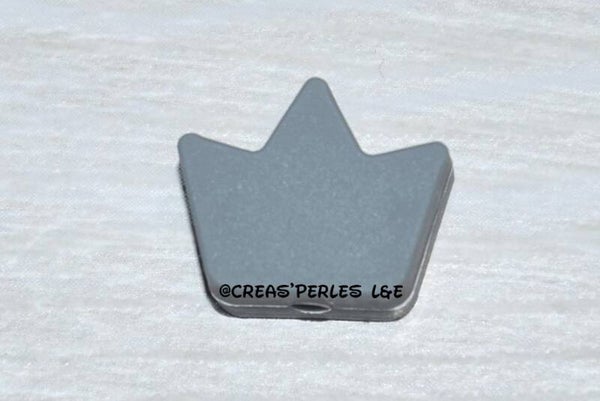 Petite couronne silicone gris foncé