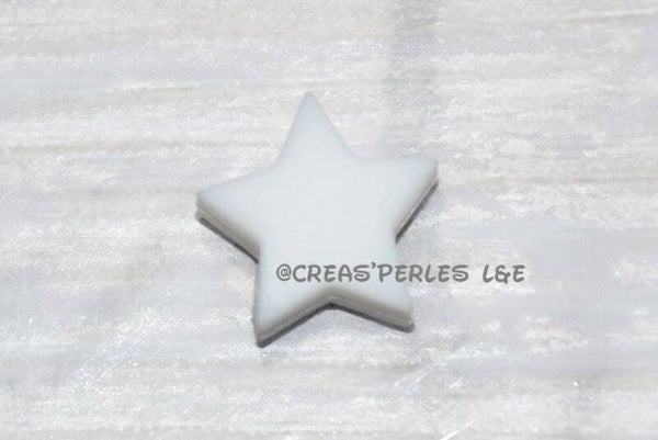 Petite étoile silicone blanc