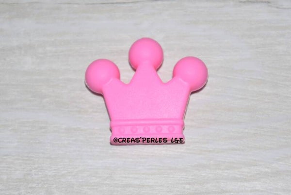 Grande couronne silicone rose moyen