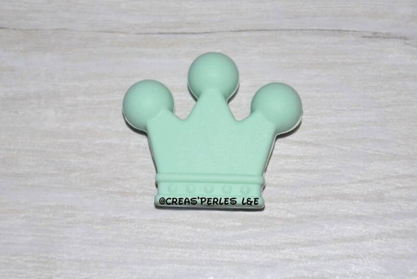 Grande couronne silicone menthe