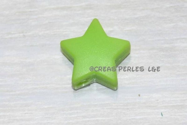Petite étoile silicone vert pomme