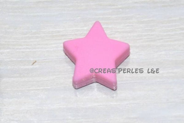 Petite étoile silicone rose moyen