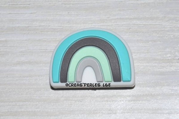Arc en ciel silicone turquoise