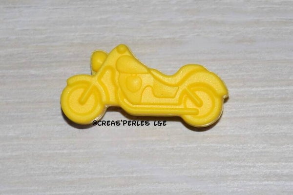 Moto silicone jaune