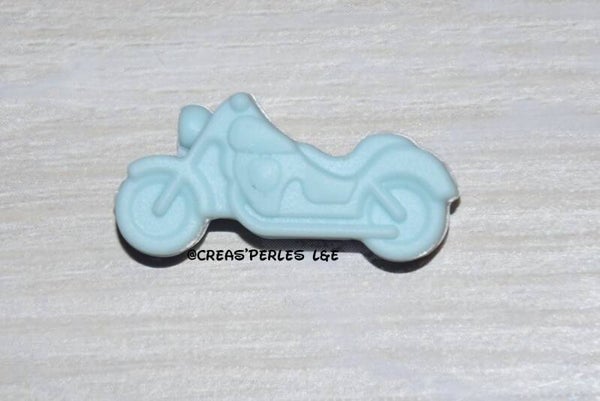 Moto silicone bleu clair