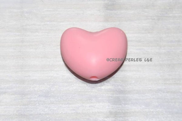 Coeur silicone rose candy