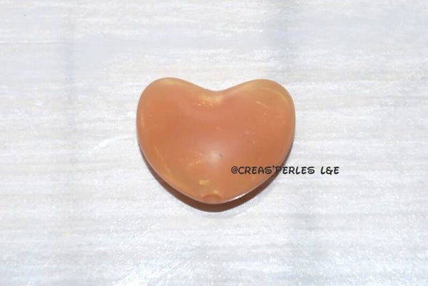 coeur silicone or nacré