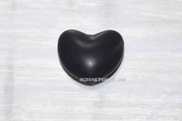 Coeur silicone noir