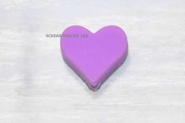 Petit coeur silicone violet