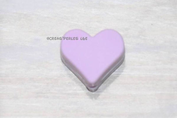 Petit coeur silicone lilas
