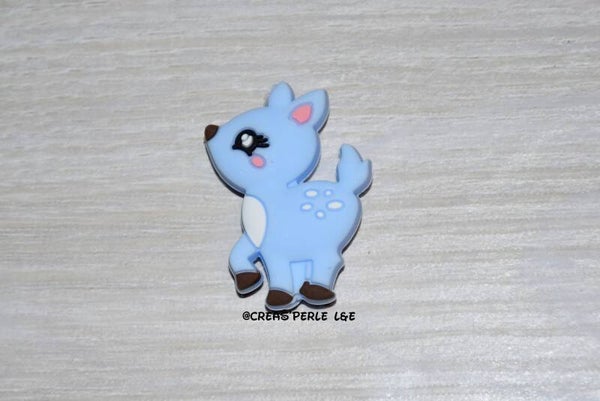 Biche silicone bleu clair