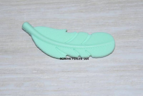 Plume silicone menthe