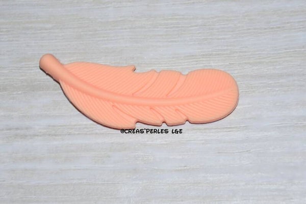 Plume silicone pêche
