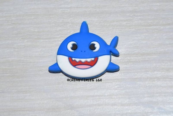 Requin silicone bleu azur