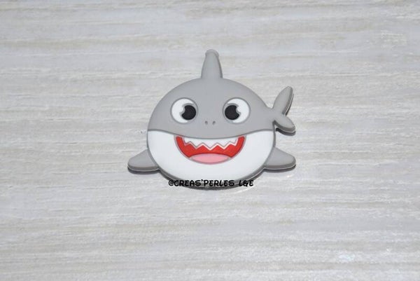 Requin silicone gris clair