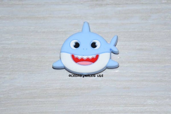 Requin silicone bleu clair