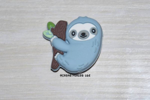 Paresseux silicone bleu moyen clair