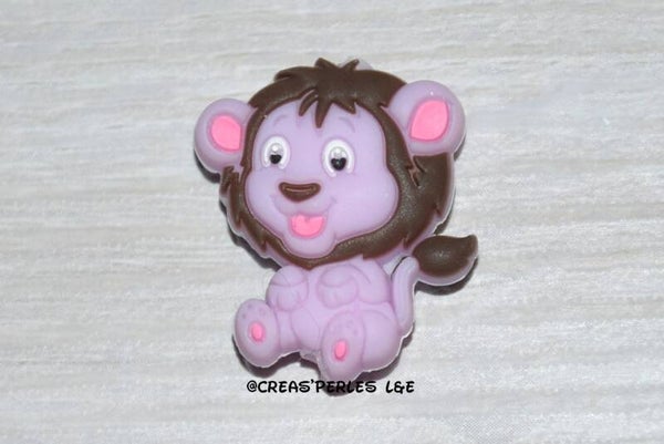 Lion silicone lilas