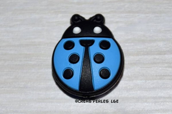 Coccinelle silicone bleu azur