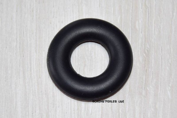 Anneau en silicone noir 40mm