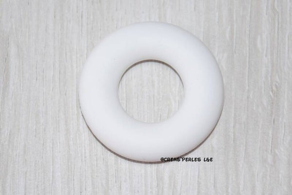Anneau en silicone blanc 40mm