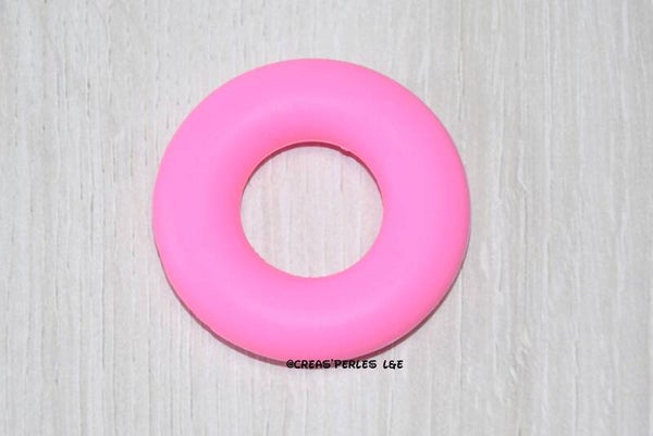 Anneau en silicone rose moyen 40mm