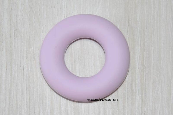 Anneau en silicone lilas 40mm