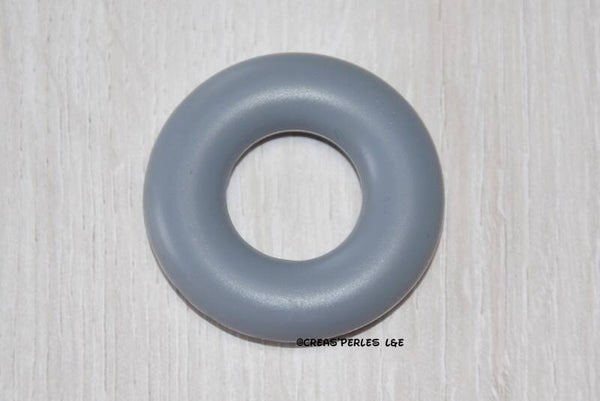 Anneau en silicone gris foncé 40mm