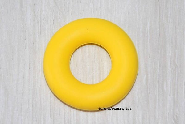 Anneau en silicone jaune 40mm