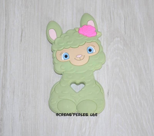 Anneau de dentition lama vert clair