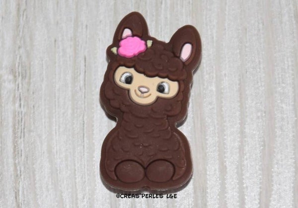 Lama silicone marron foncé