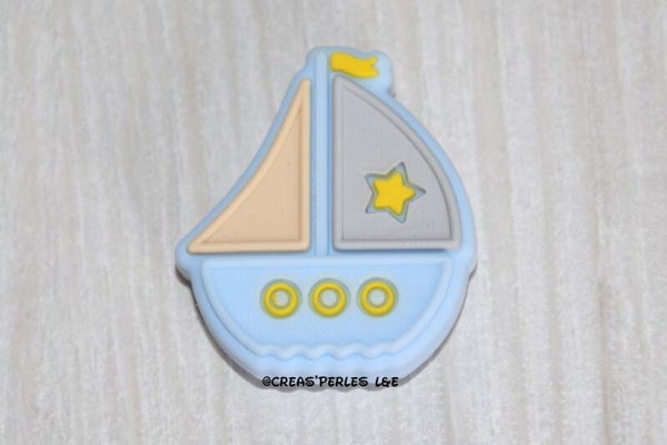 Bateau silicone bleu clair