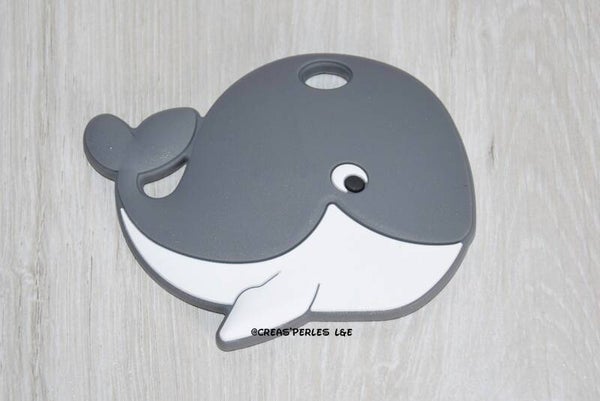 Anneau de dentition baleine gris foncé