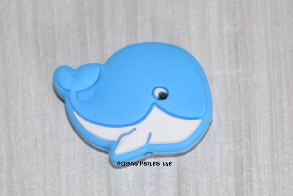 Baleine silicone bleu azur
