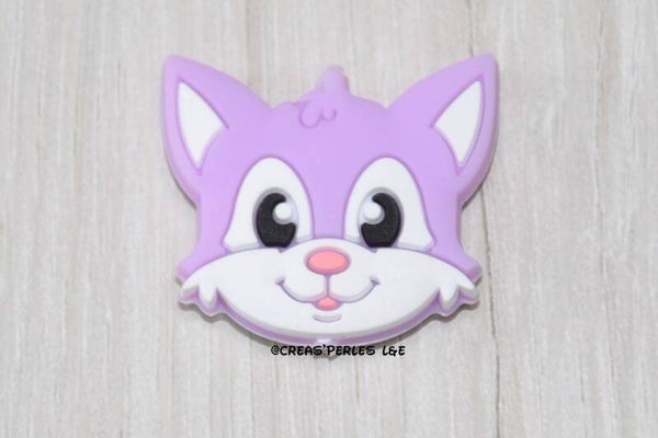 Tête de chat NEW silicone lilas