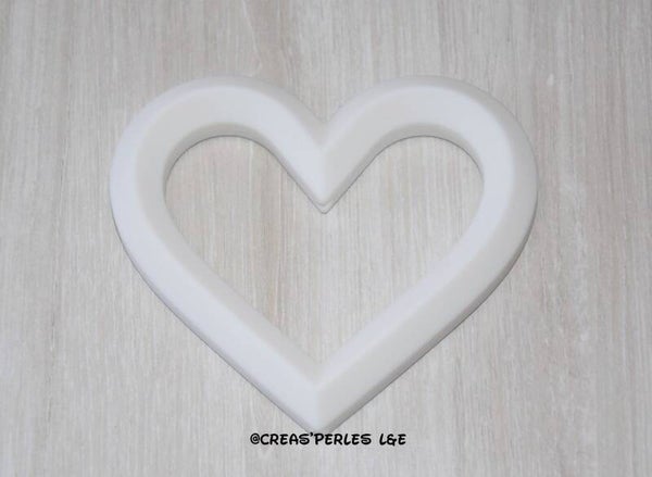 Anneau de dentition coeur blanc