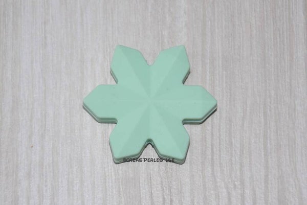 Flocon silicone menthe