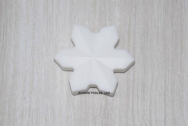Flocon silicone blanc