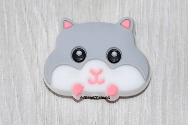 Hamster silicone gris clair