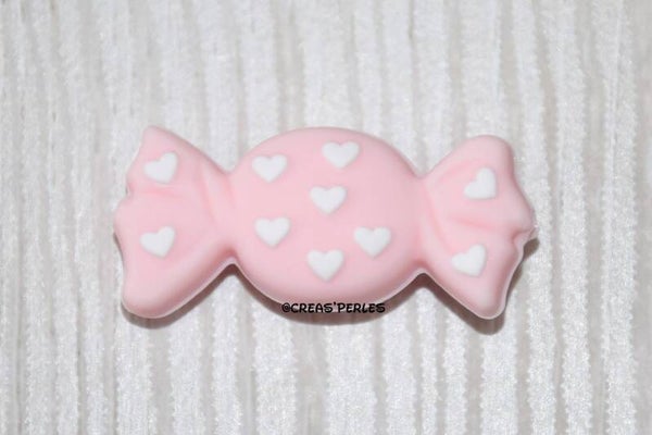 Bonbon silicone rose pêche