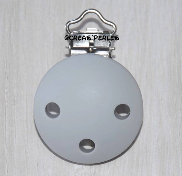 Clip silicone gris clair