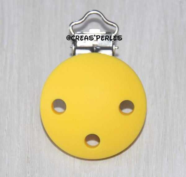 Clip silicone jaune