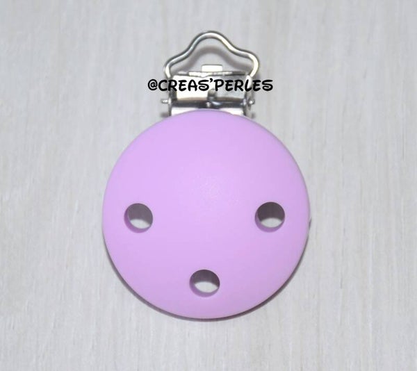 Clip silicone lilas
