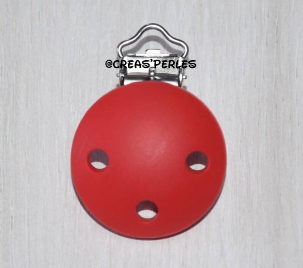 Clip silicone rouge