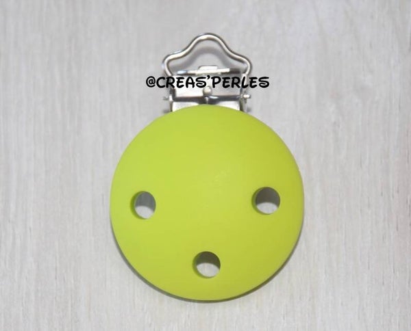 Clip silicone vert clair