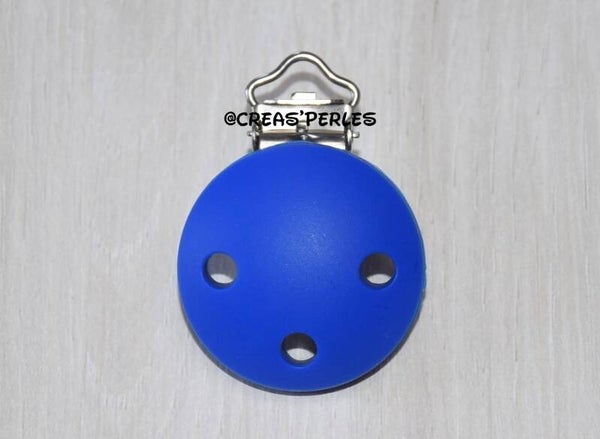 Clip silicone bleu roi