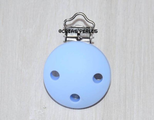 Clip silicone bleu clair