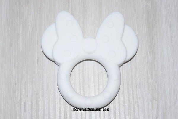 Anneau de dentition souris noeud blanc