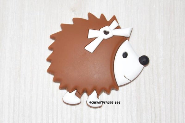 Anneau de dentition hérisson NEW marron foncé